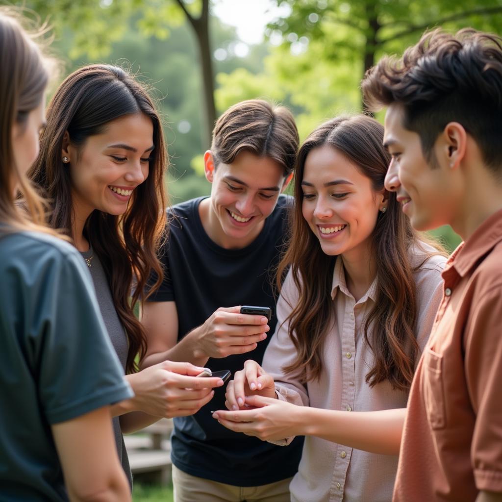 People of different ages trying a new group activity