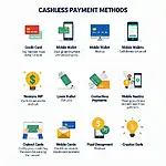 Diverse payment methods in modern shopping