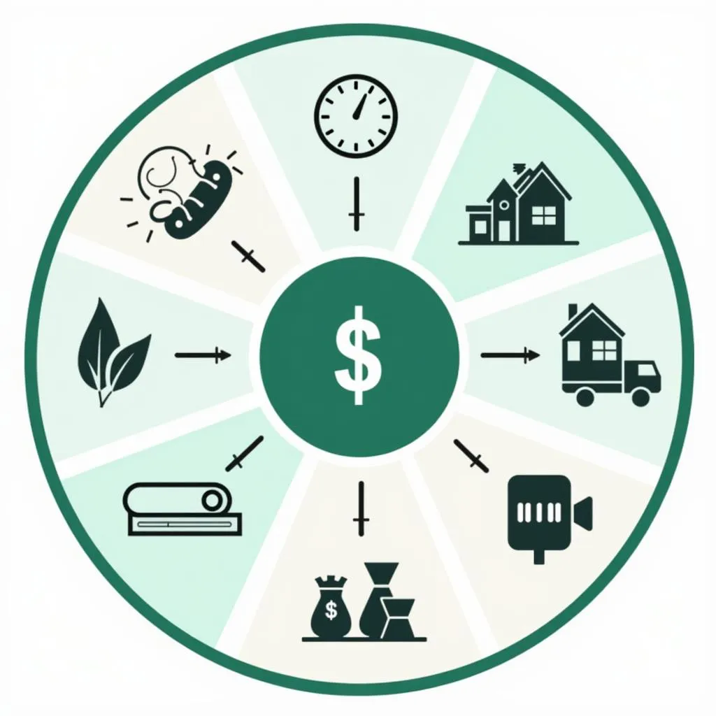 Diversified investment portfolio across asset classes.