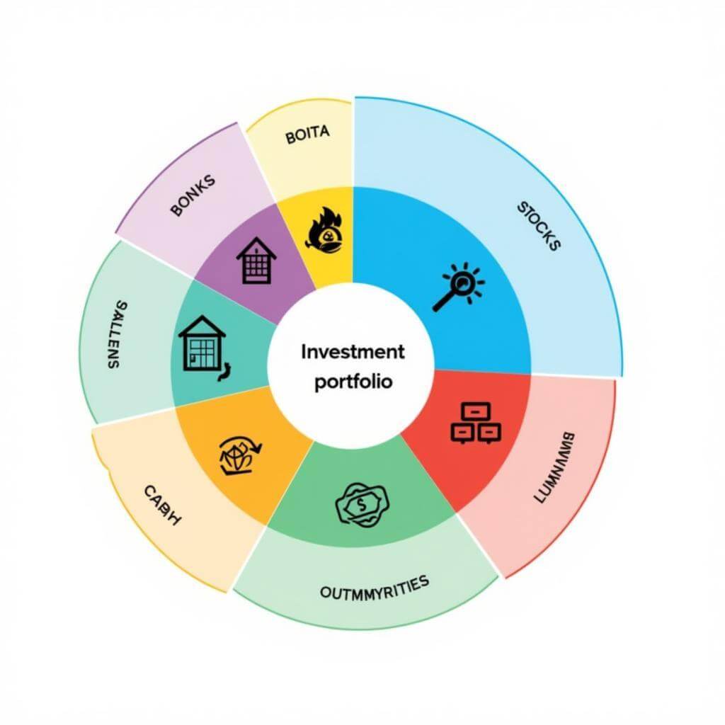 Illustration of a diversified investment portfolio