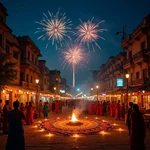 Diwali festival of lights celebration