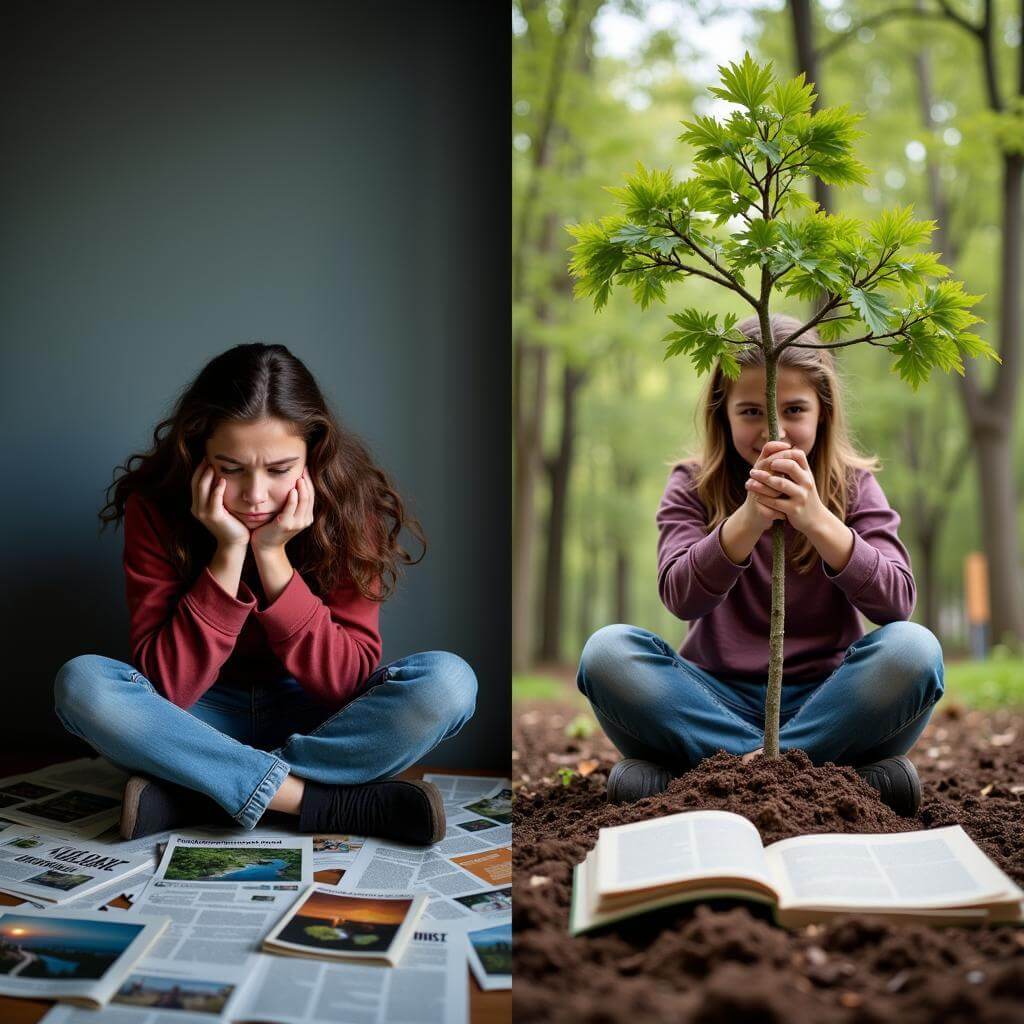 Eco-anxiety in youth due to climate education