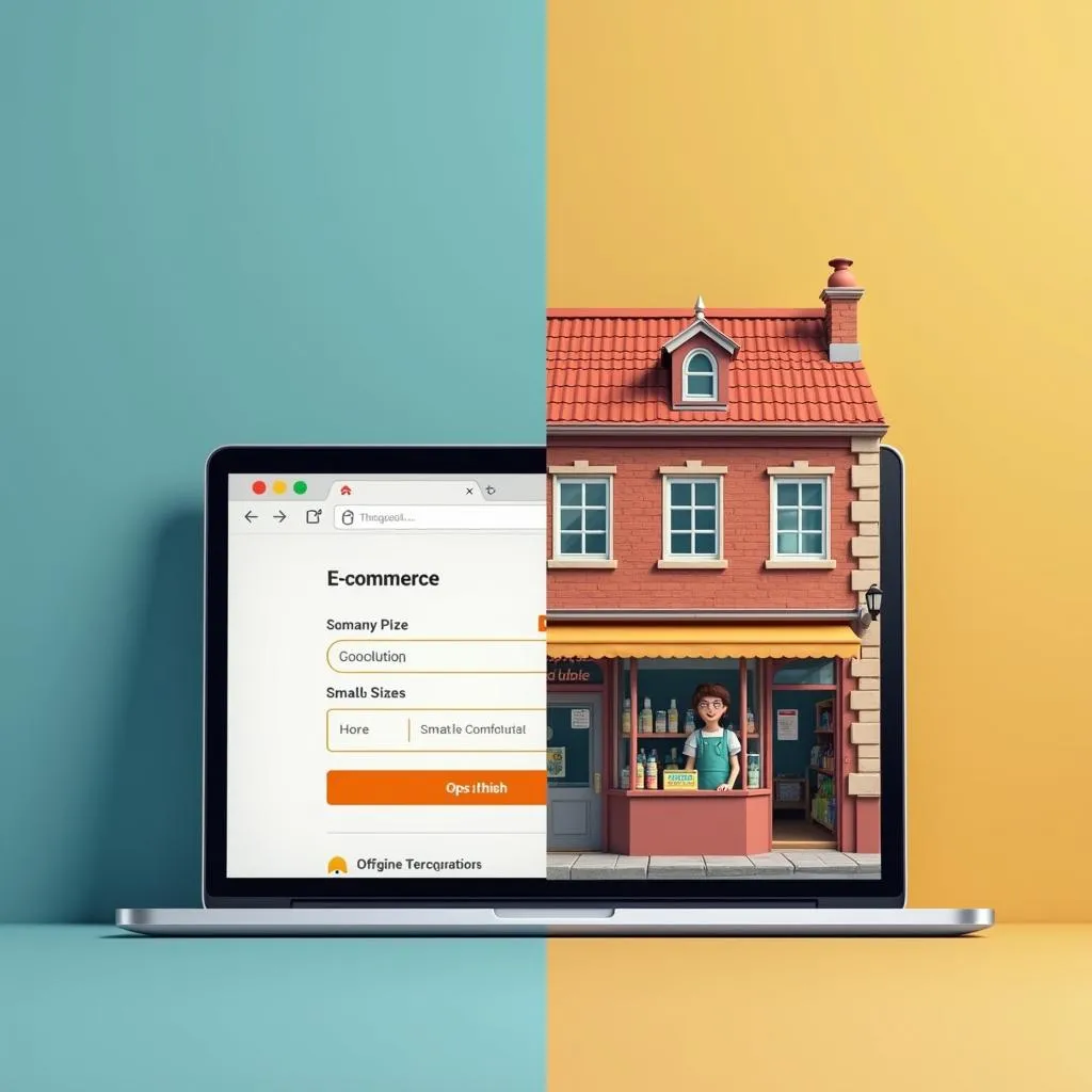 E-commerce vs local business comparison