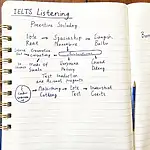 Effective note-taking structure for IELTS Listening