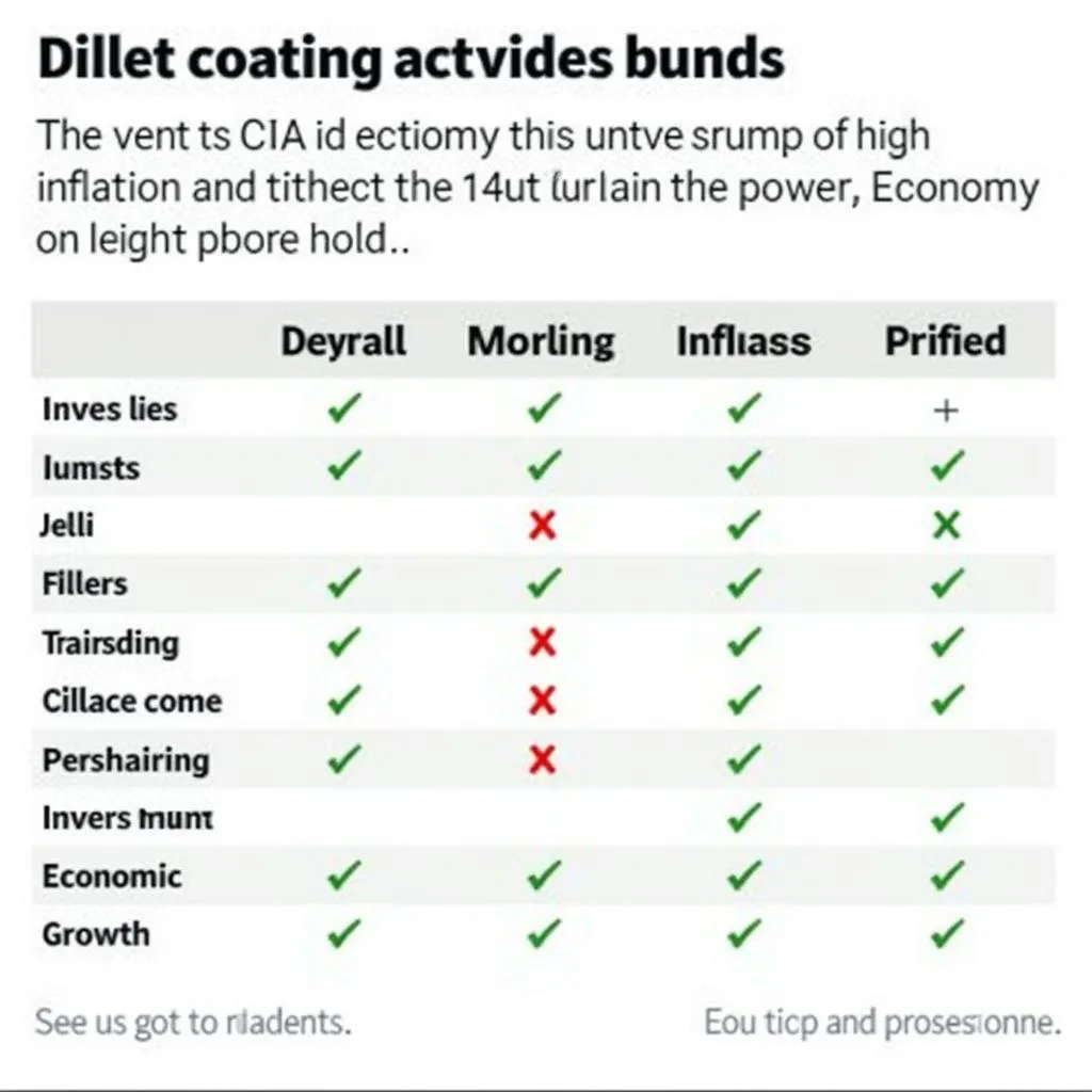 Effects of High Inflation on Economy Comparison Chart