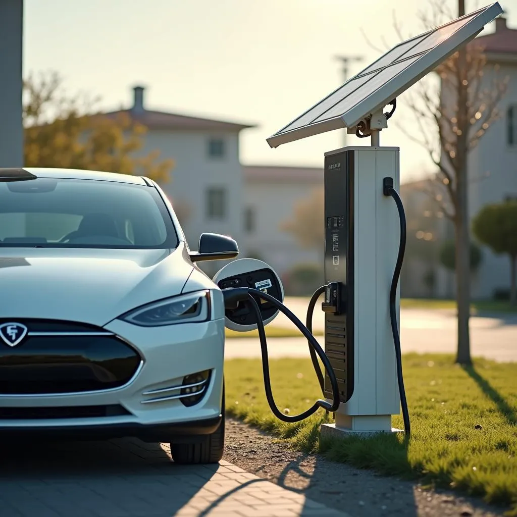 Electric Car Charging with Renewable Energy Source