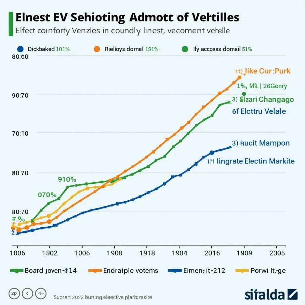 Graph showing electric vehicle adoption trends