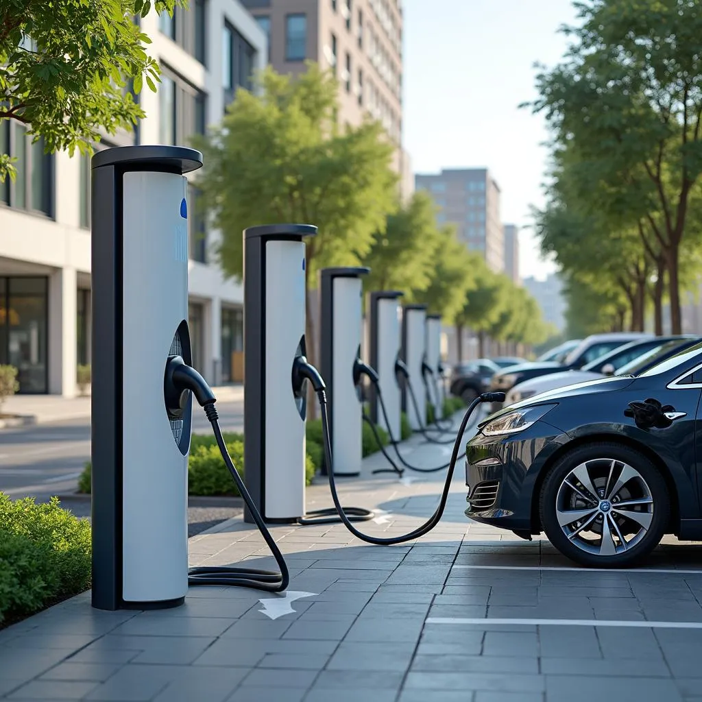 Electric vehicle charging station