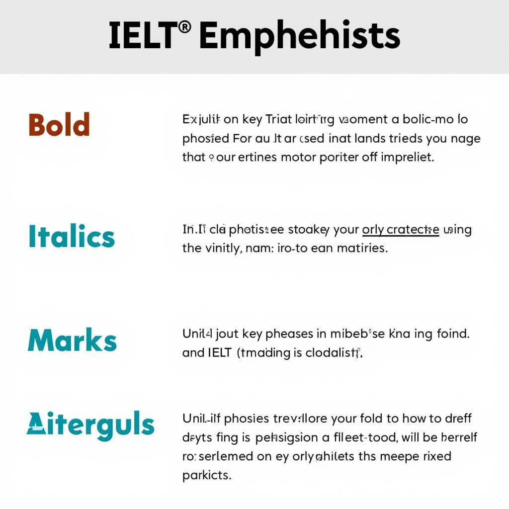 Emphasis Techniques for Key Phrases in IELTS Reading