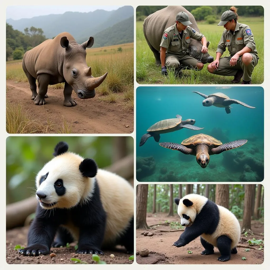 Endangered species conservation efforts