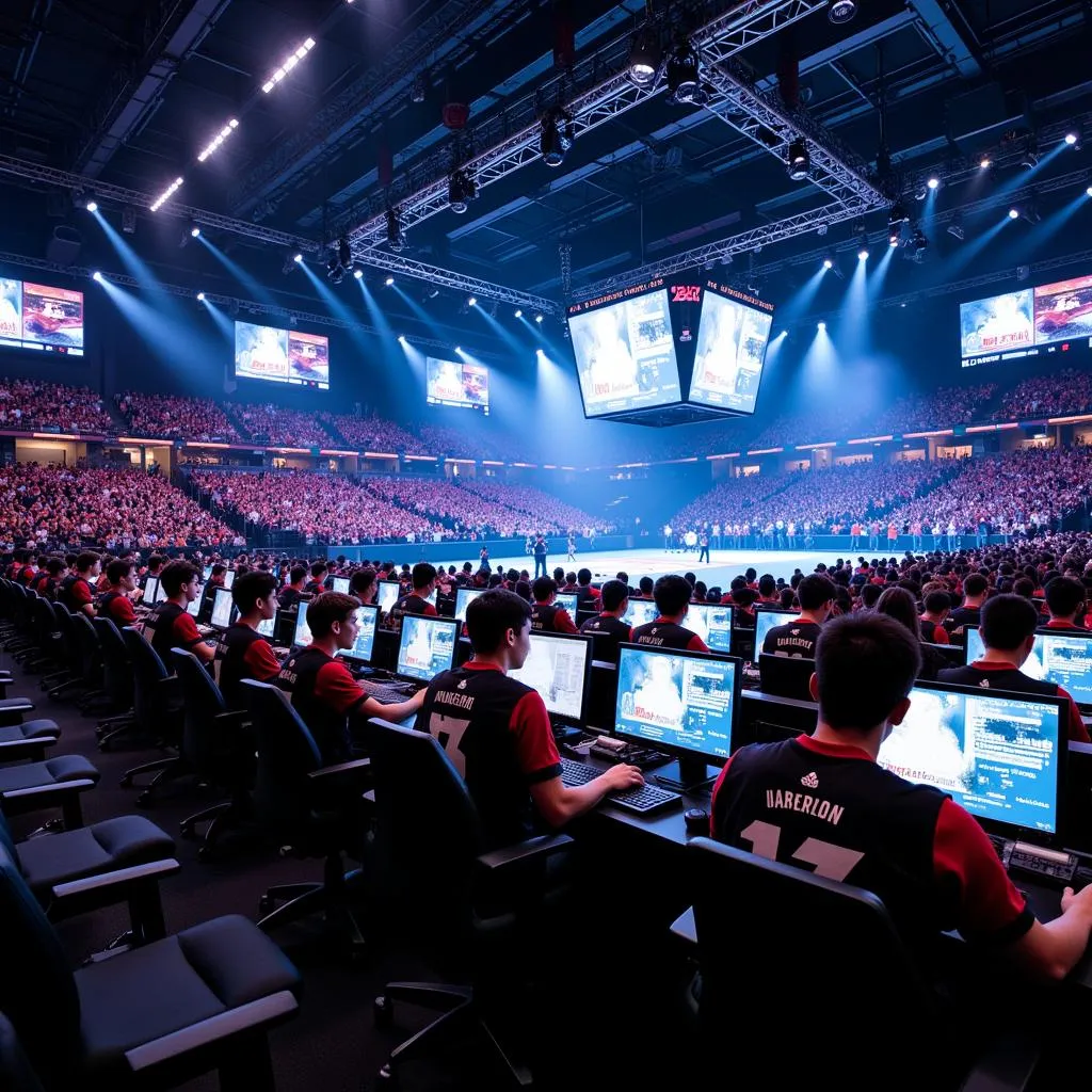 E-sports competition arena