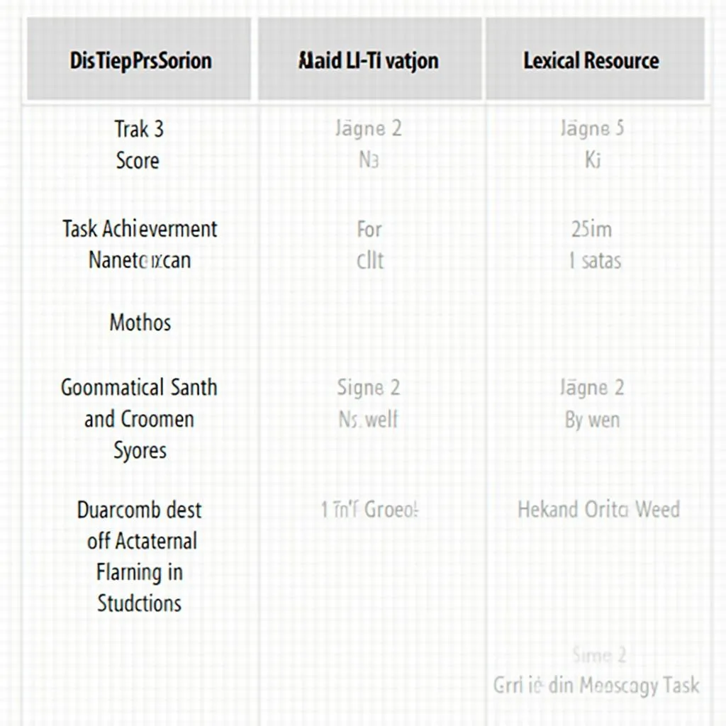 IELTS Writing Task 2 scoring criteria