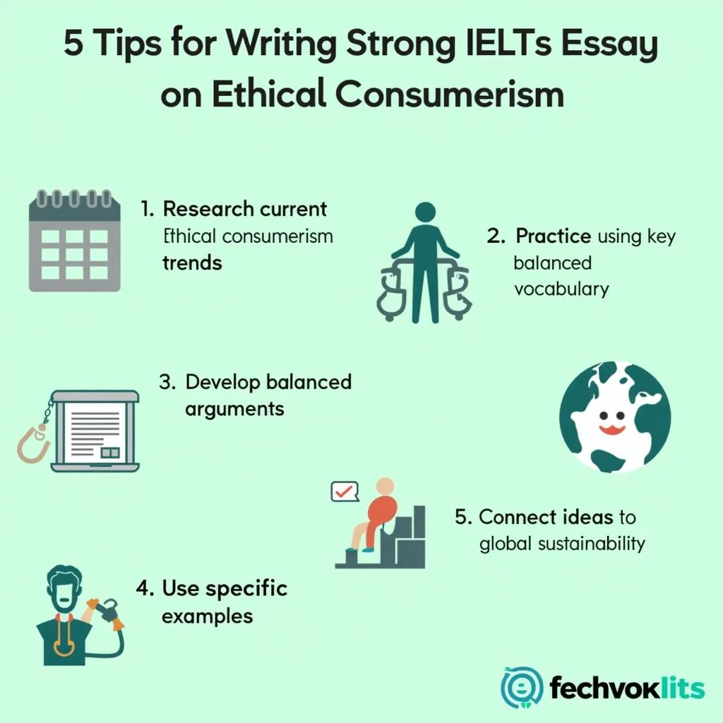 Infographic on tips for practicing ethical consumerism essays