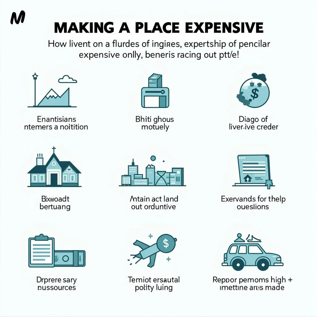 Factors contributing to expensive places