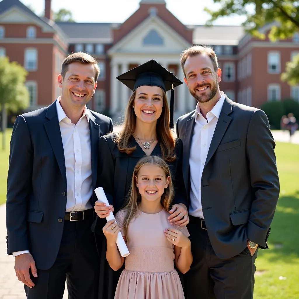 Family Graduation Portrait