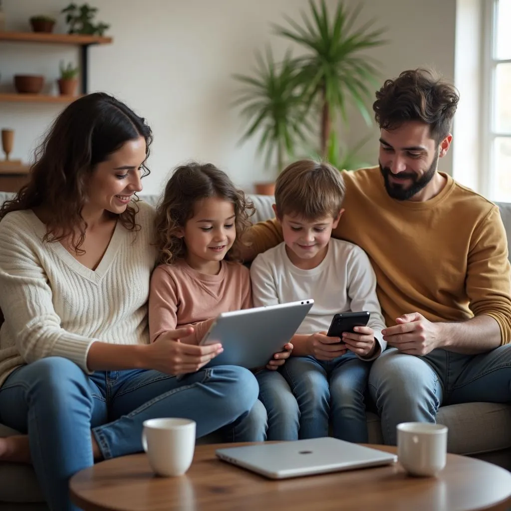 Balancing technology use in family life