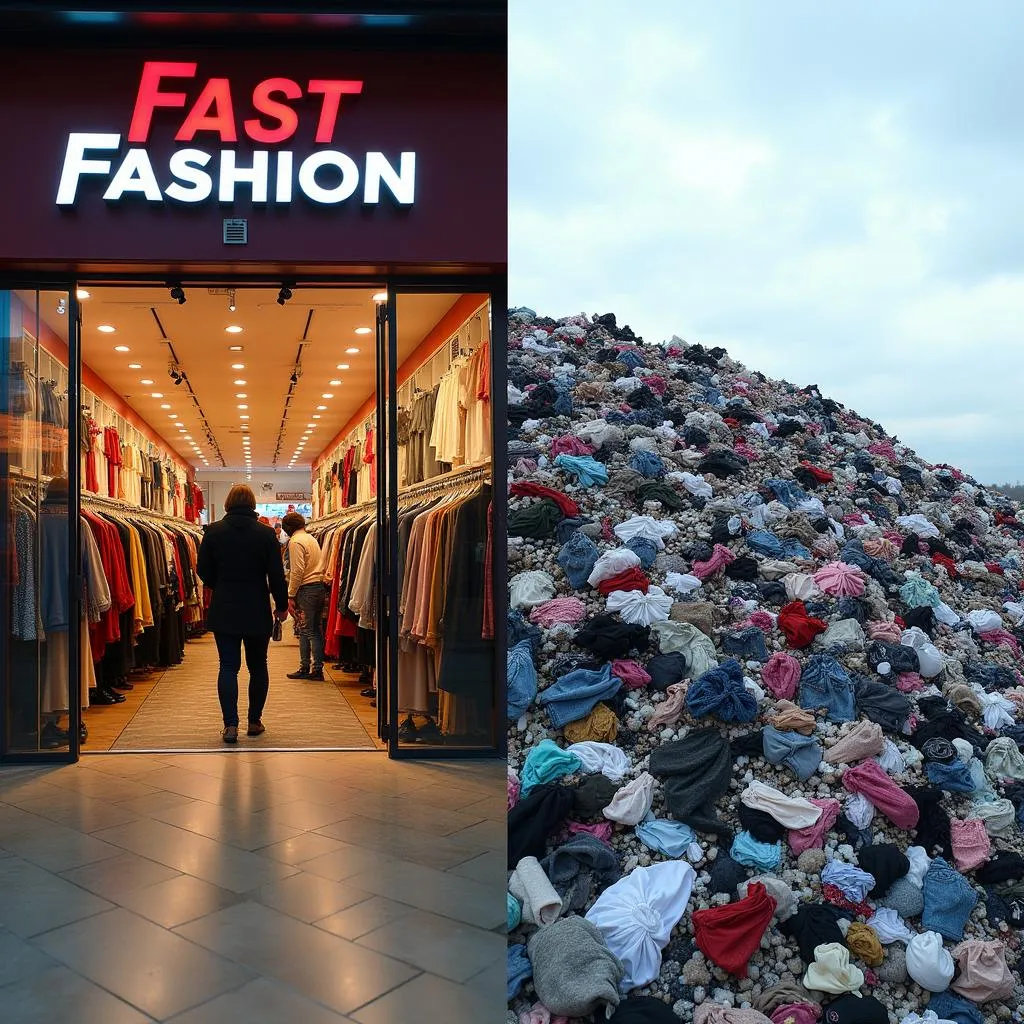 Fast fashion industry's impact on the environment