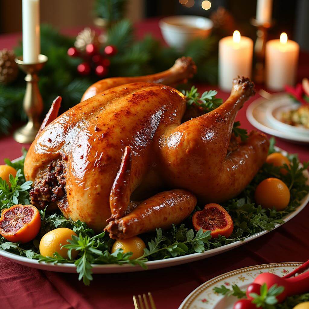 Roast turkey served as favorite food for special occasions