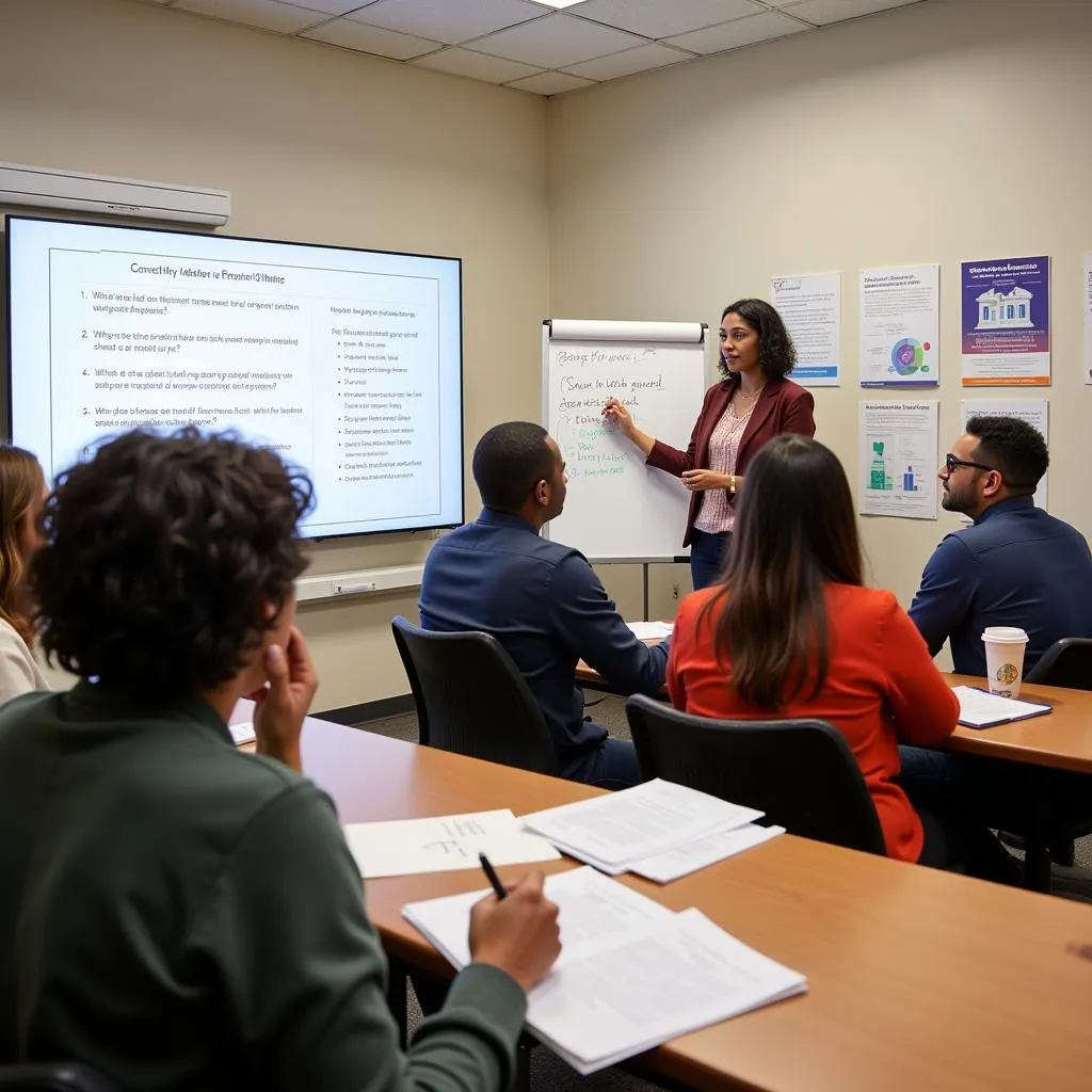 Financial literacy education session