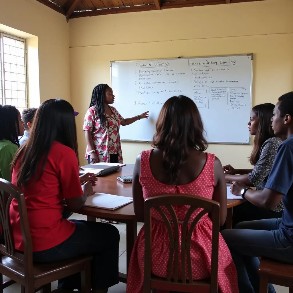 Financial literacy workshop in a developing country