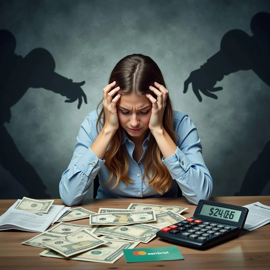 Financial stress conceptual image