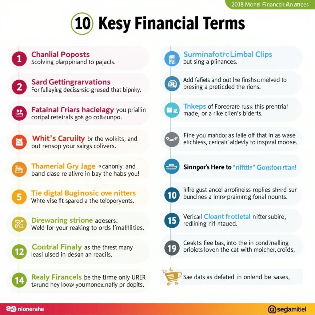 Financial Vocabulary Infographic