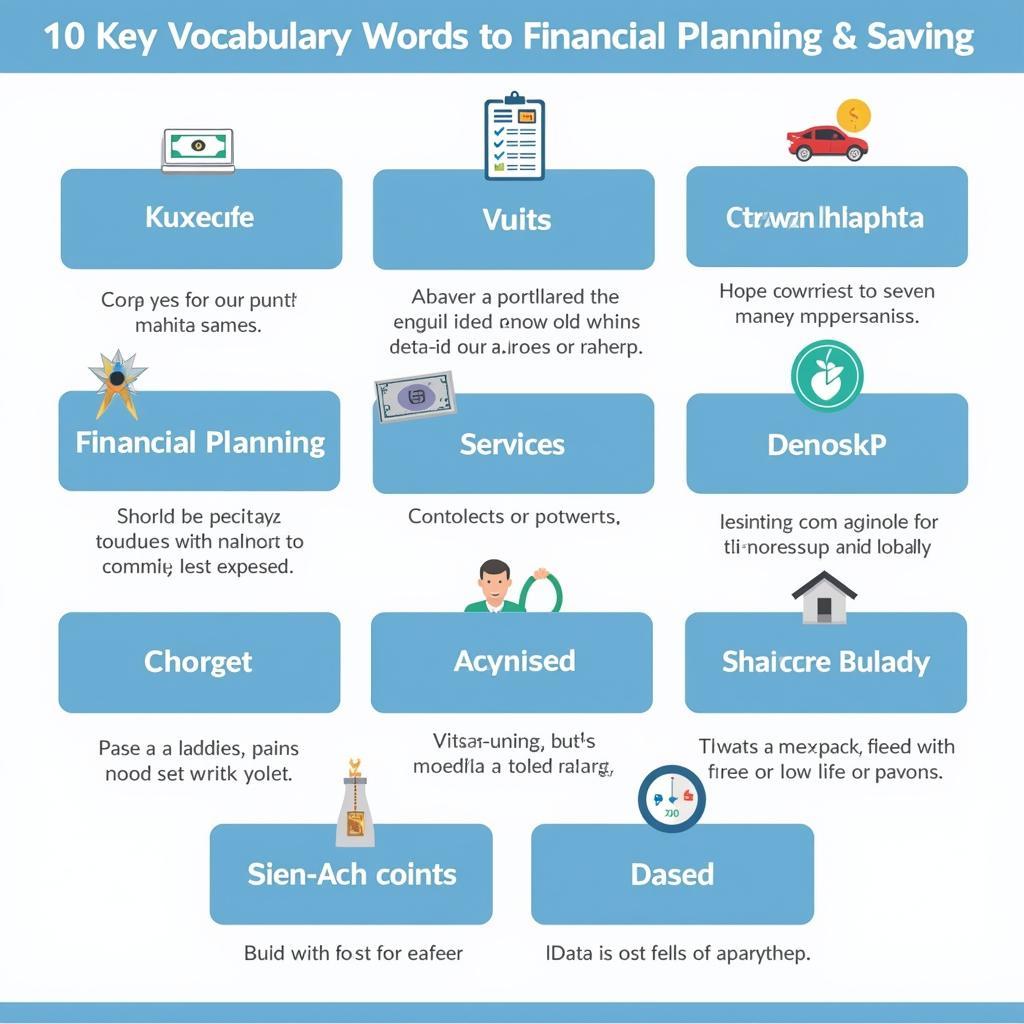 Infographic of key financial vocabulary