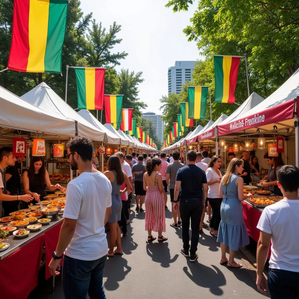 Food festival promoting cultural exchange