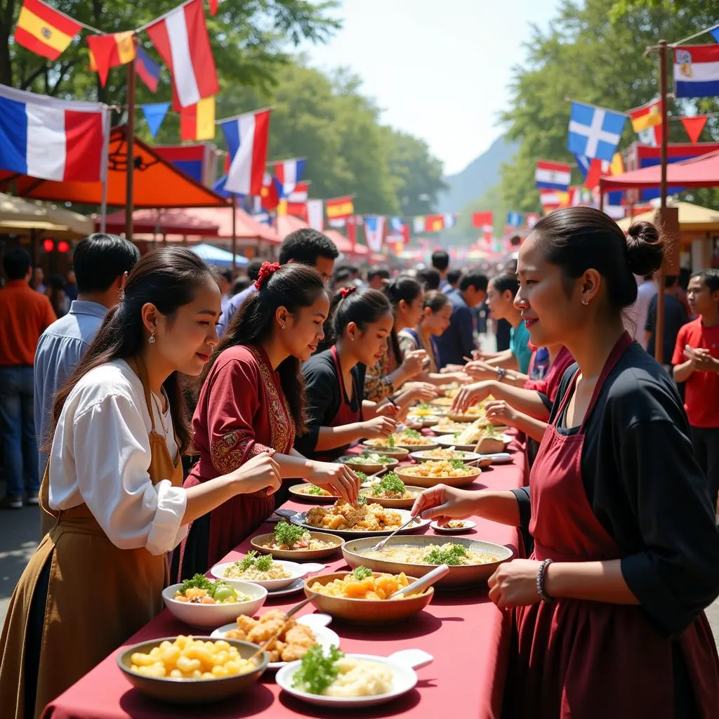 Food festival celebrating cultural identity