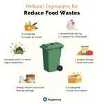 Food waste reduction strategies illustration