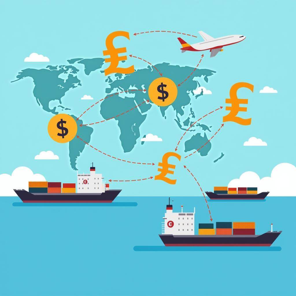 Foreign exchange market impact on international trade