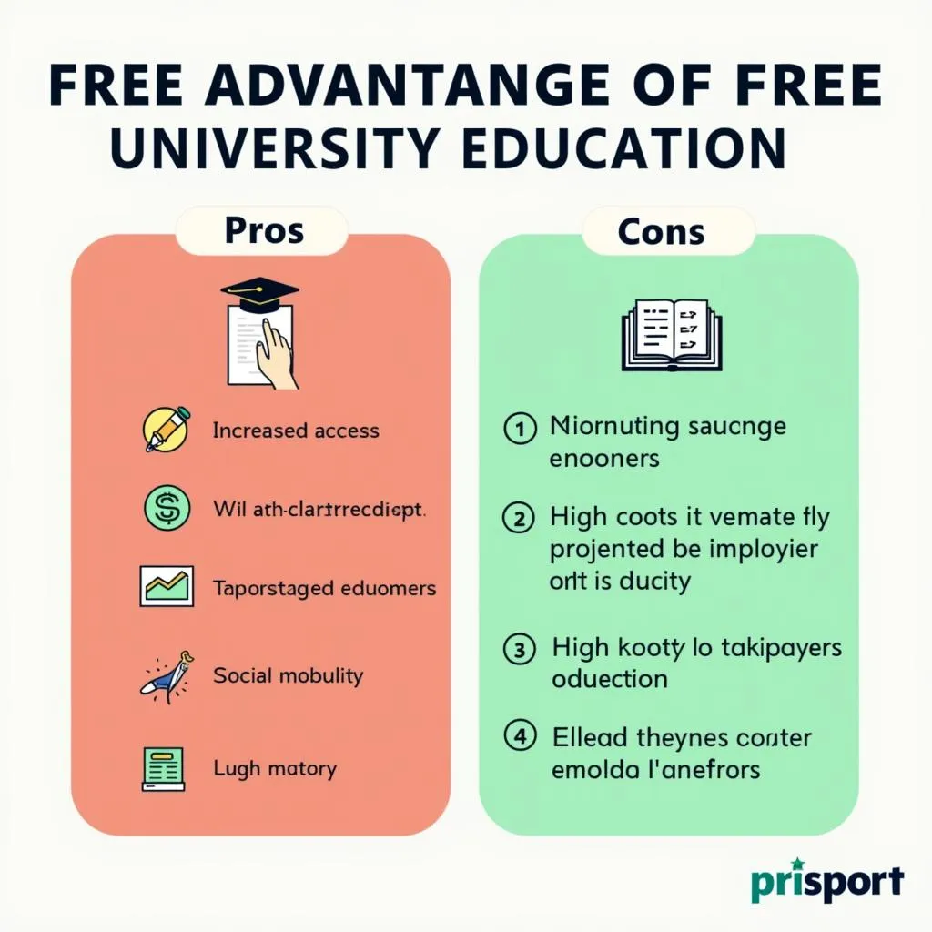 Pros and cons of free university education