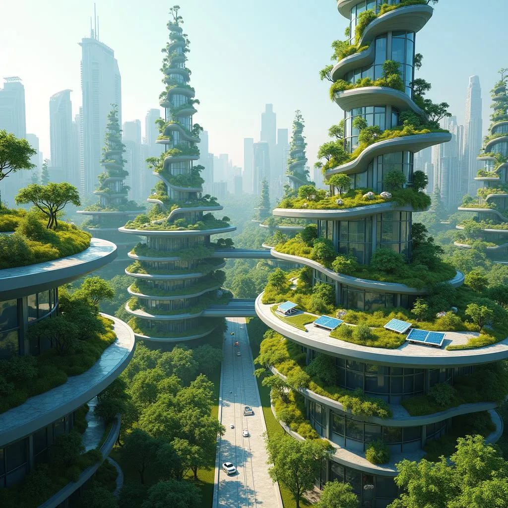 Futuristic sustainable city design