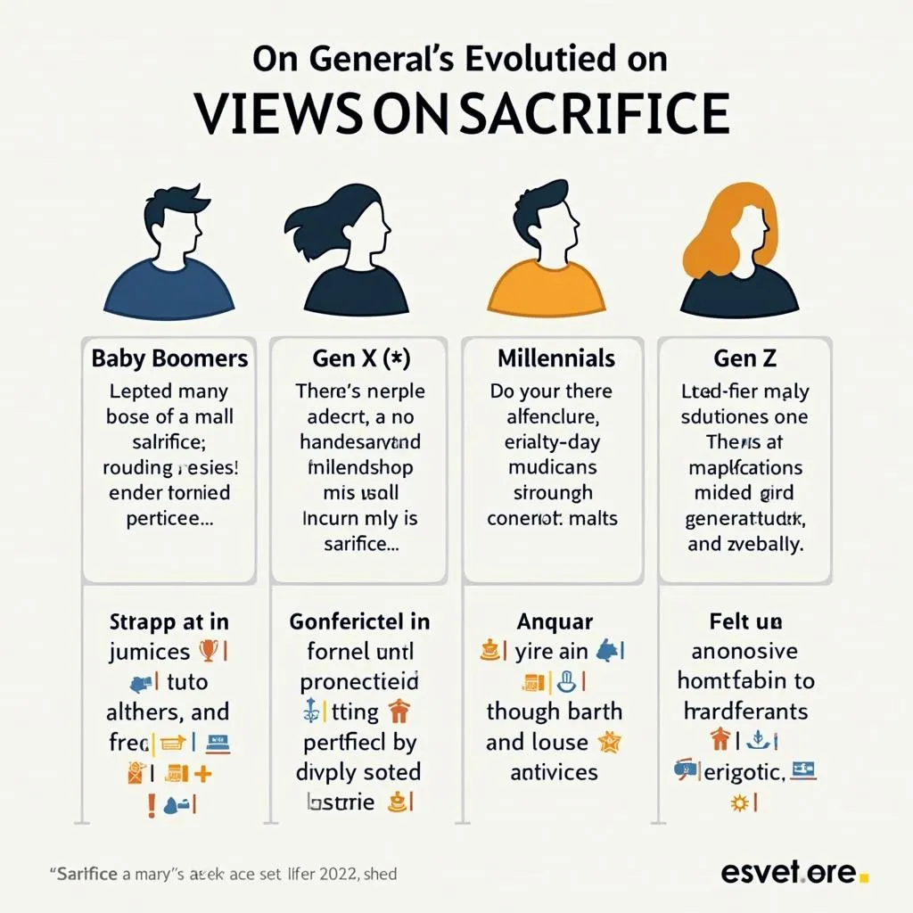 Generational differences in the concept of sacrifice