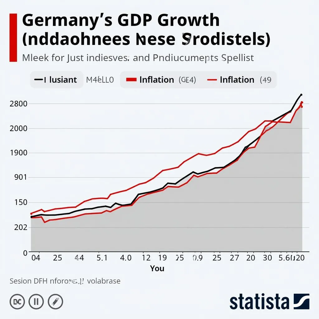 Graph showing Germany's stable economy