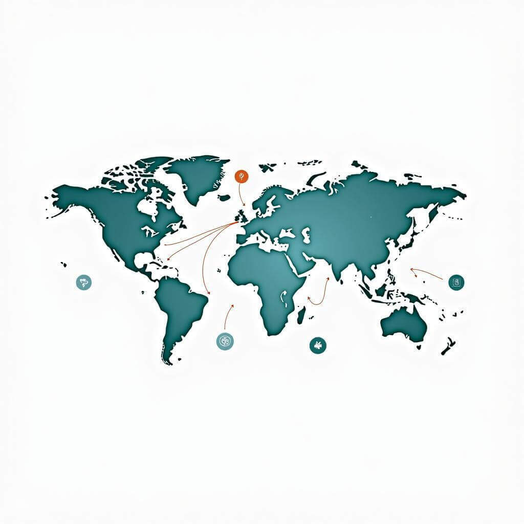 Global impact of interdisciplinary education visualization