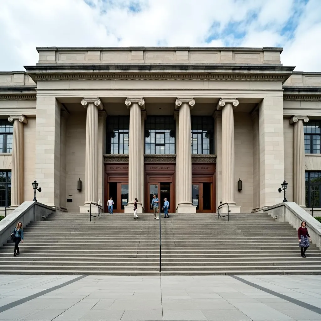 Grand Central Library exterior with imposing columns