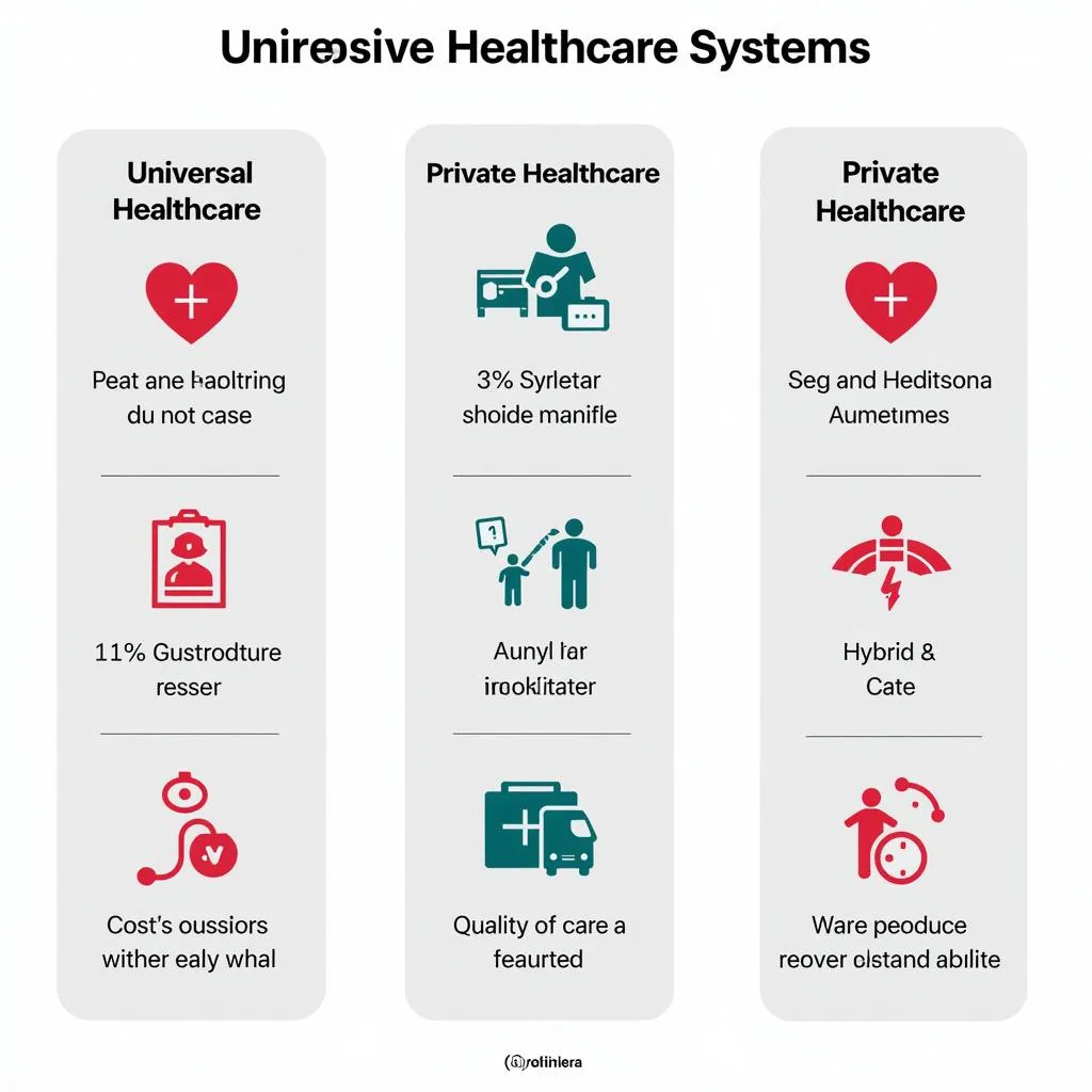 Comparison of healthcare systems illustration