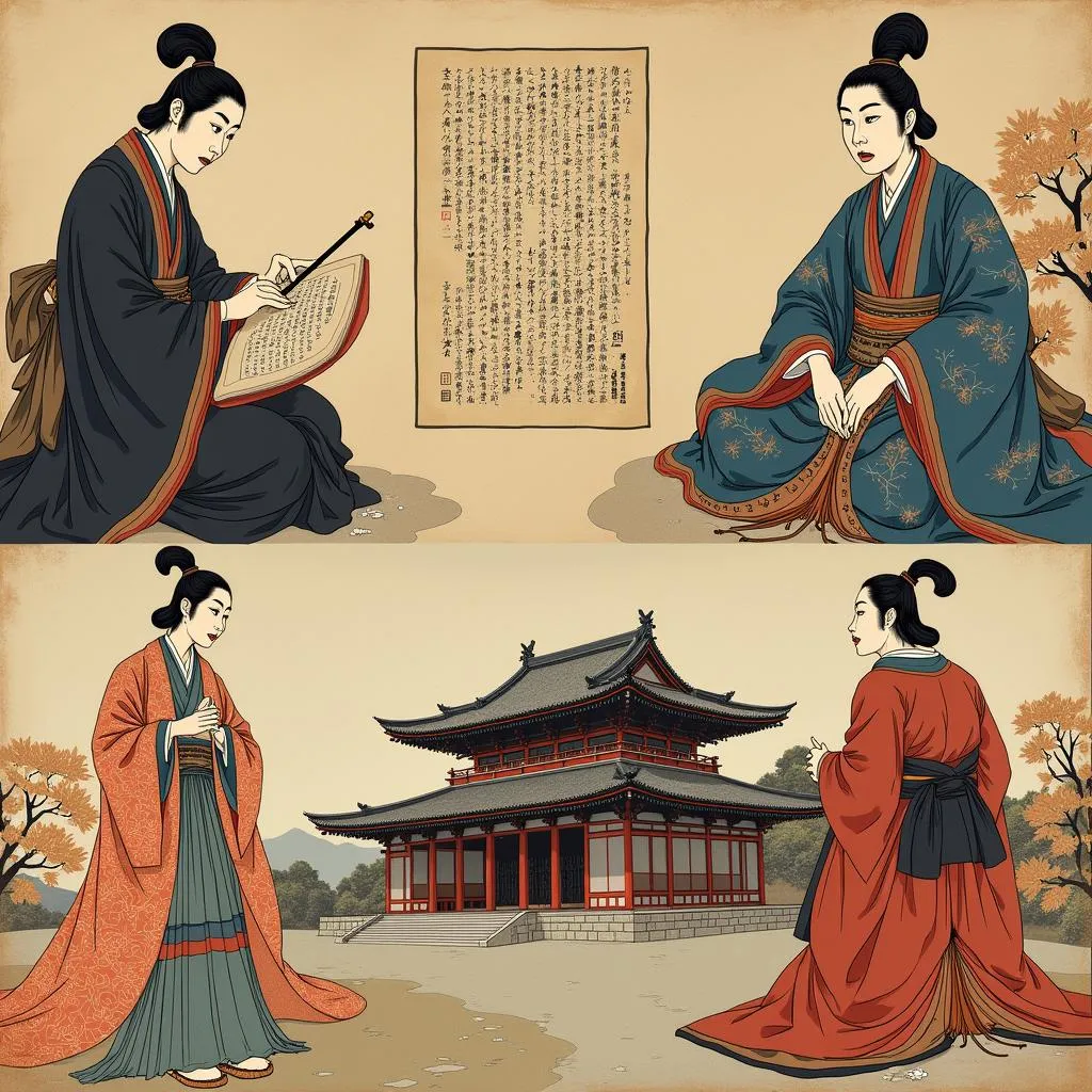 Cultural achievements of Heian period in Japan