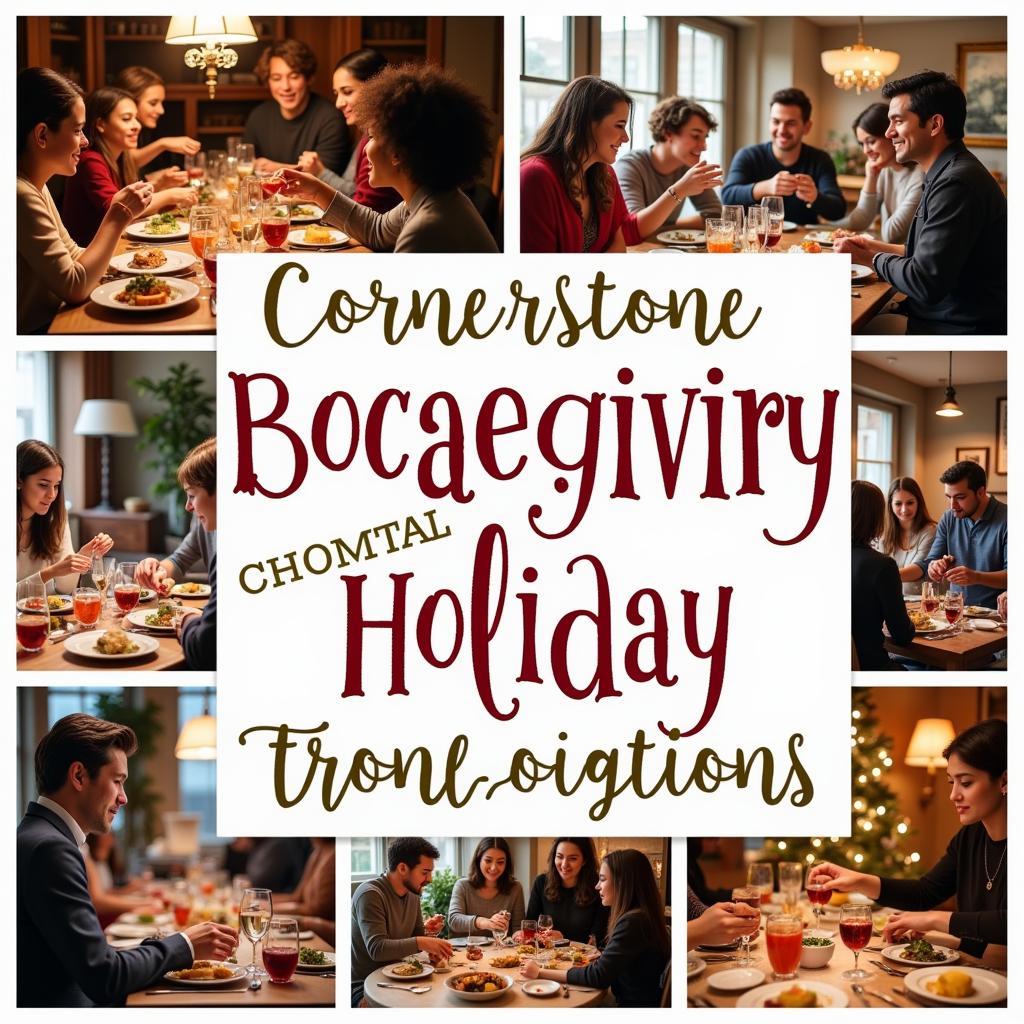 Key vocabulary for describing holiday traditions