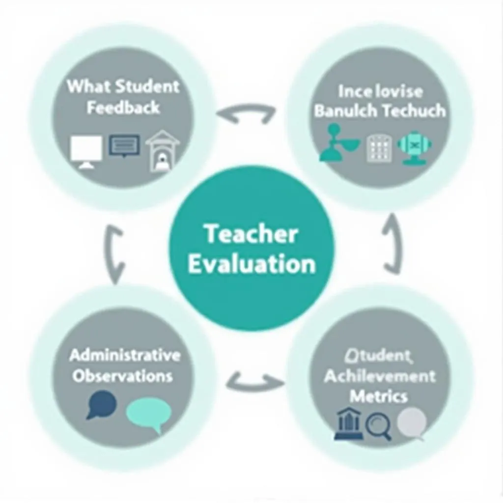 Holistic teacher evaluation system illustration