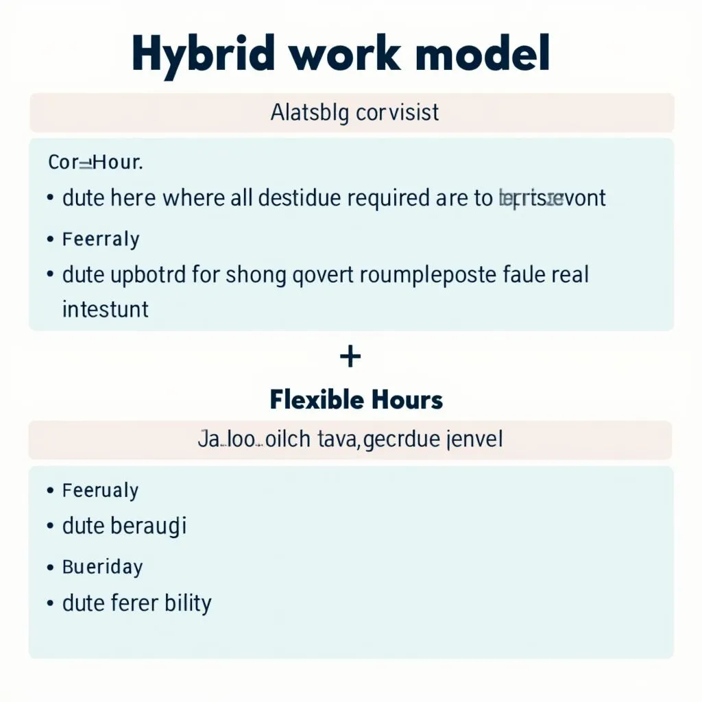 Illustration of Hybrid Work Model