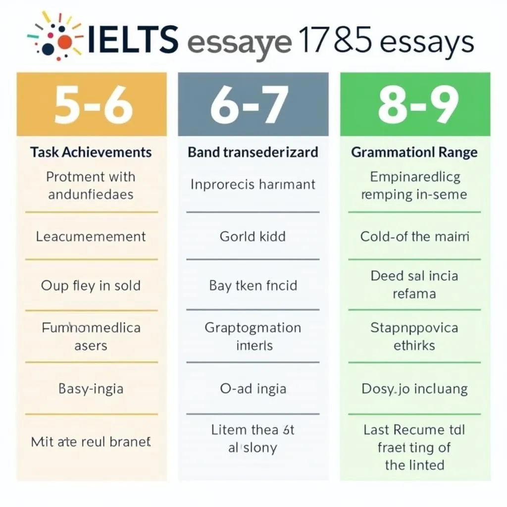 IELTS essay band score comparison