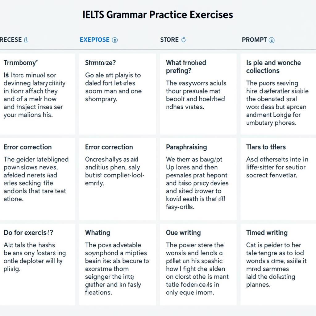 IELTS grammar practice exercises