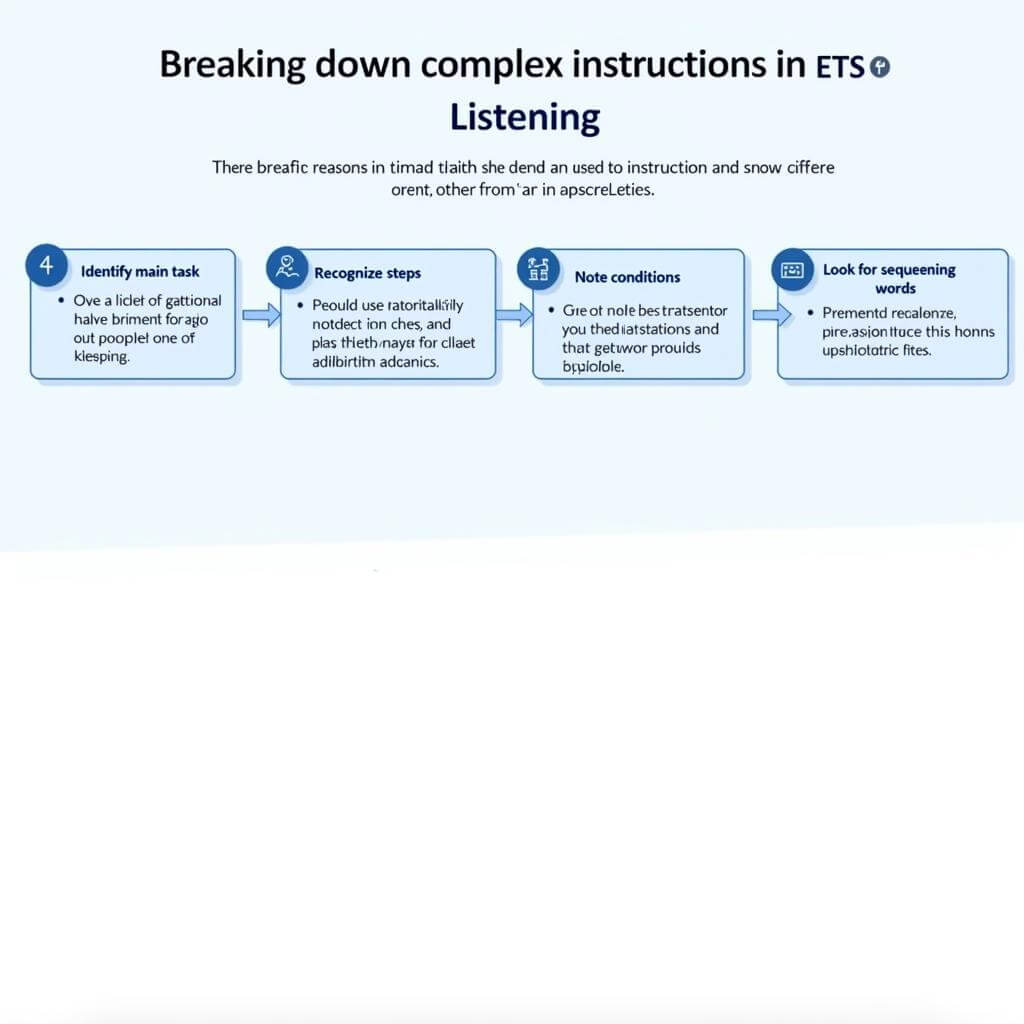 Breaking down complex instructions in IELTS Listening