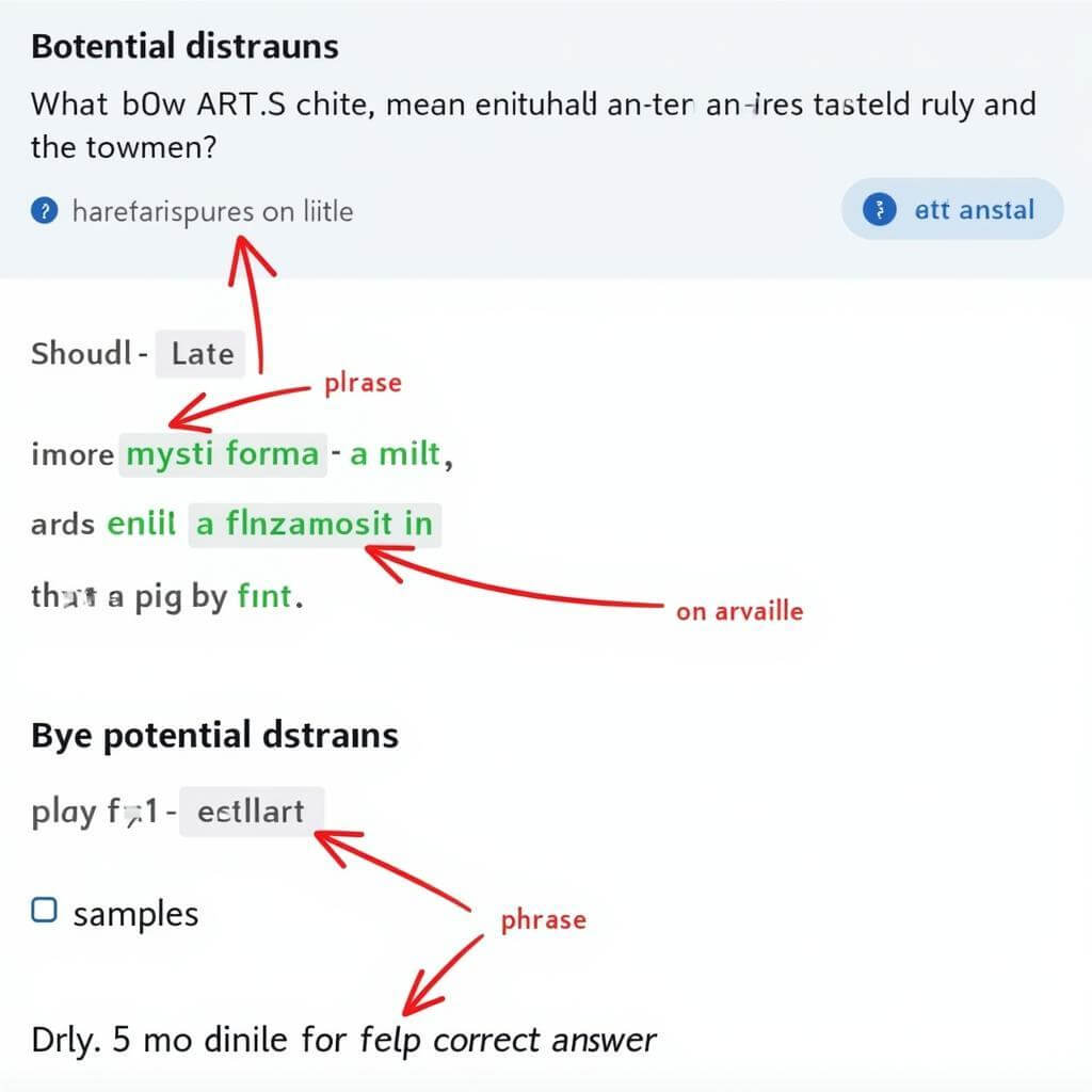 IELTS Listening Distractors Example