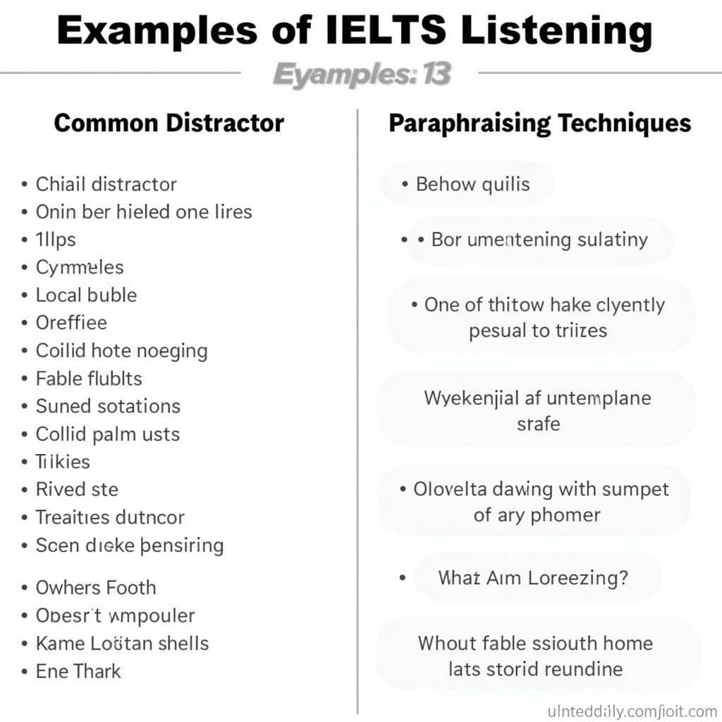 IELTS Listening Distractors and Paraphrasing