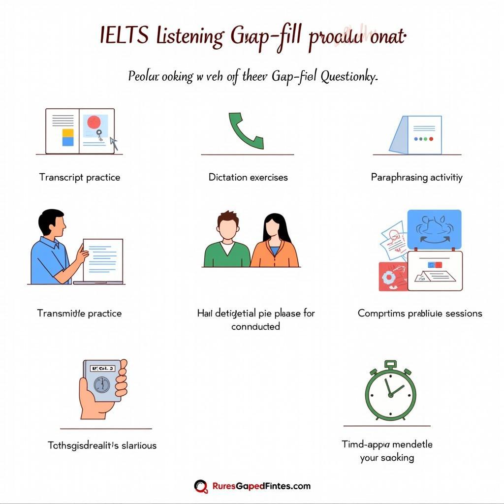 IELTS Listening gap-fill practice exercises