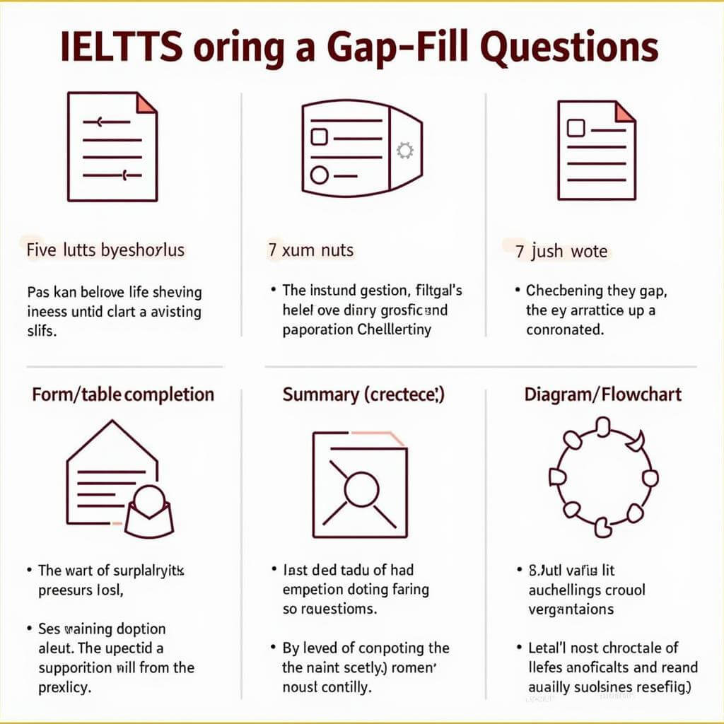 Types of gap-fill questions in IELTS Listening