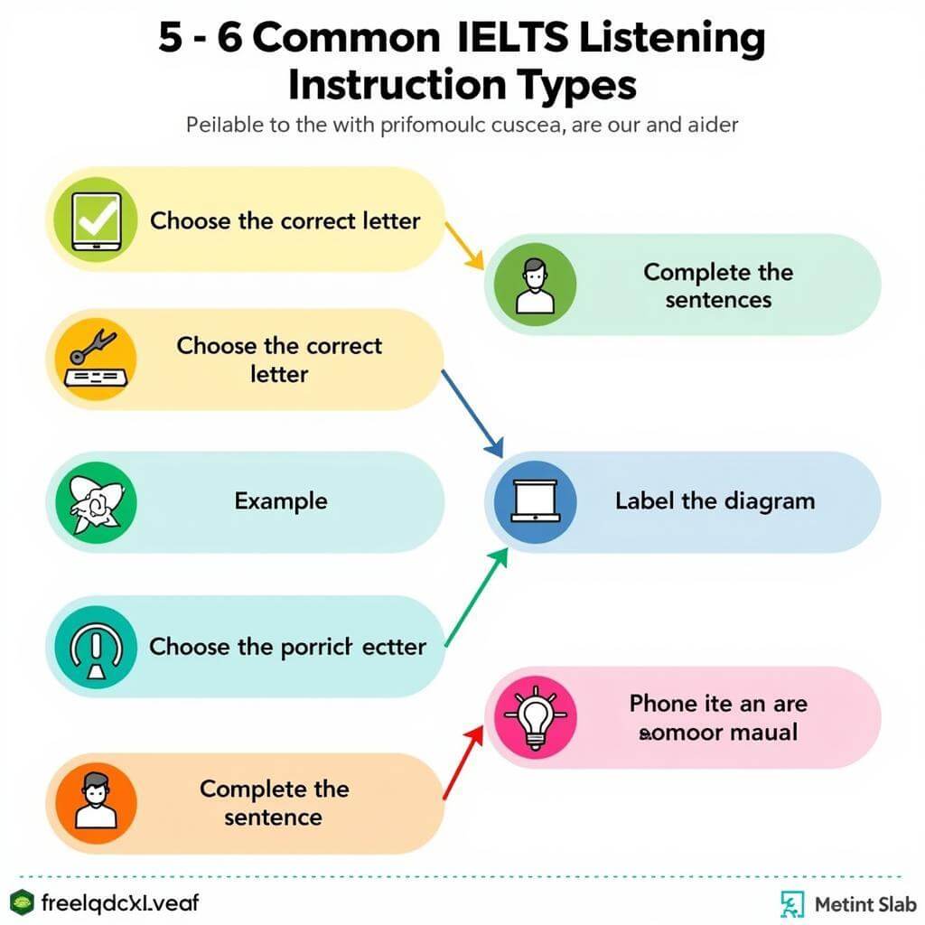 Common IELTS Listening Instruction Types